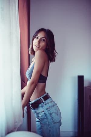 an attractive girl posing indoors