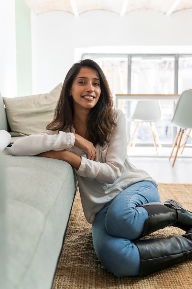 beautiful georgian girl at home