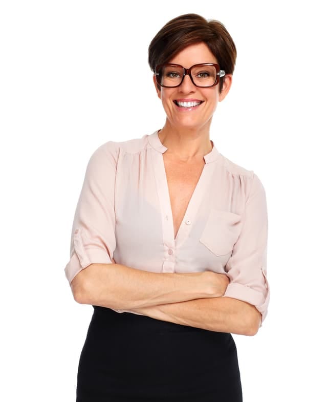 a portrait of a mature woman over 50